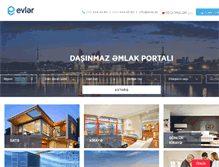 Tablet Screenshot of evler.az